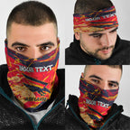 Personalized Adelaide Crows Neck Gaiter Australian Graffiti Paint Splatter - Abstract Geometric