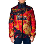 Personalized Adelaide Crows Padded Jacket Australian Graffiti Paint Splatter - Abstract Geometric
