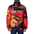 Personalized Adelaide Crows Padded Jacket Australian Graffiti Paint Splatter - Abstract Geometric