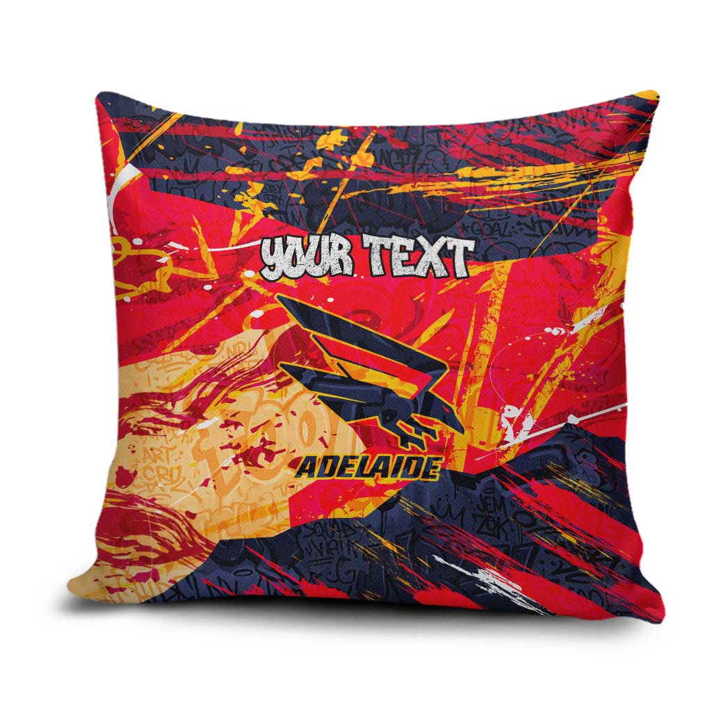 Personalized Adelaide Crows Pillow Cover Australian Graffiti Paint Splatter - Abstract Geometric