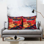 Personalized Adelaide Crows Pillow Cover Australian Graffiti Paint Splatter - Abstract Geometric
