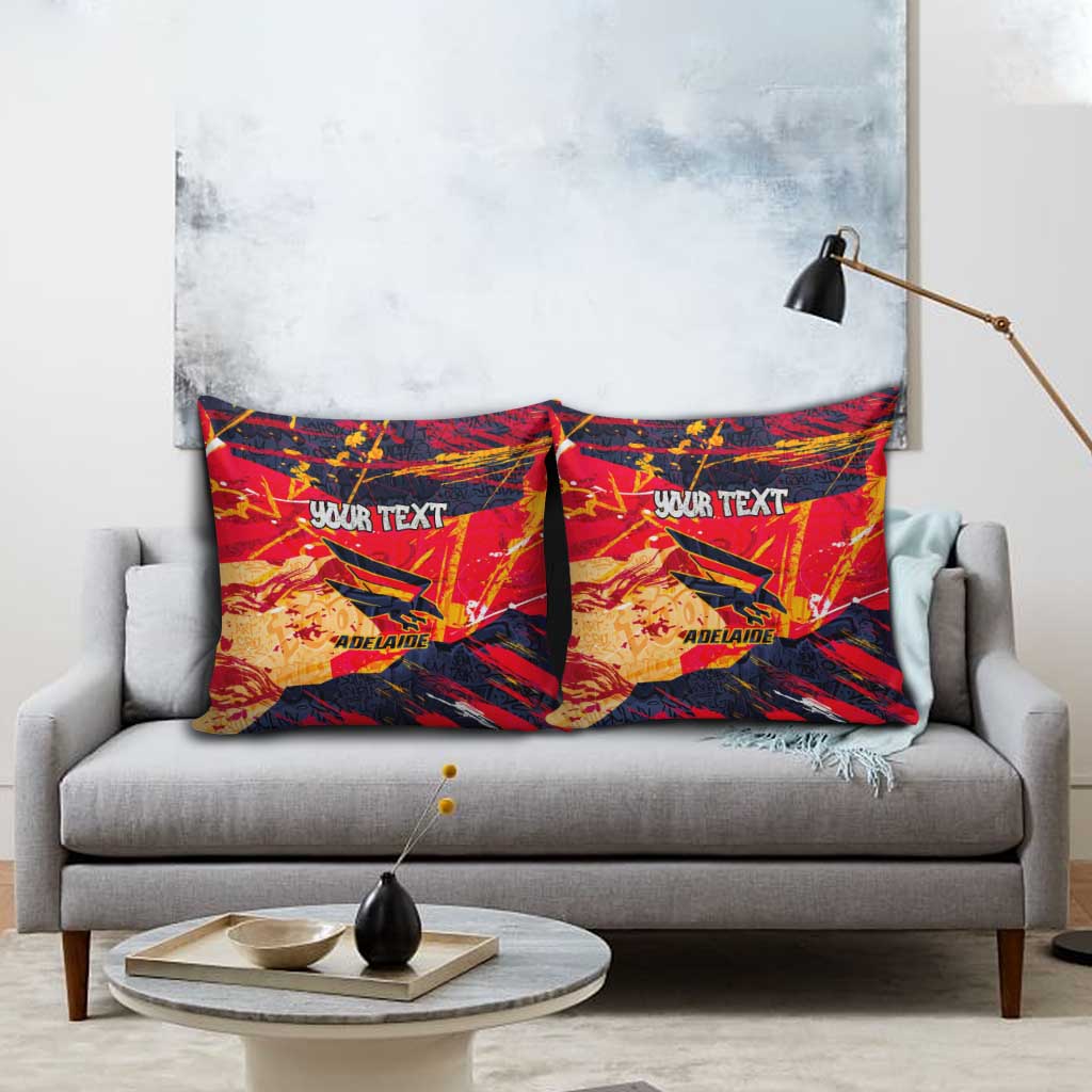 Personalized Adelaide Crows Pillow Cover Australian Graffiti Paint Splatter - Abstract Geometric