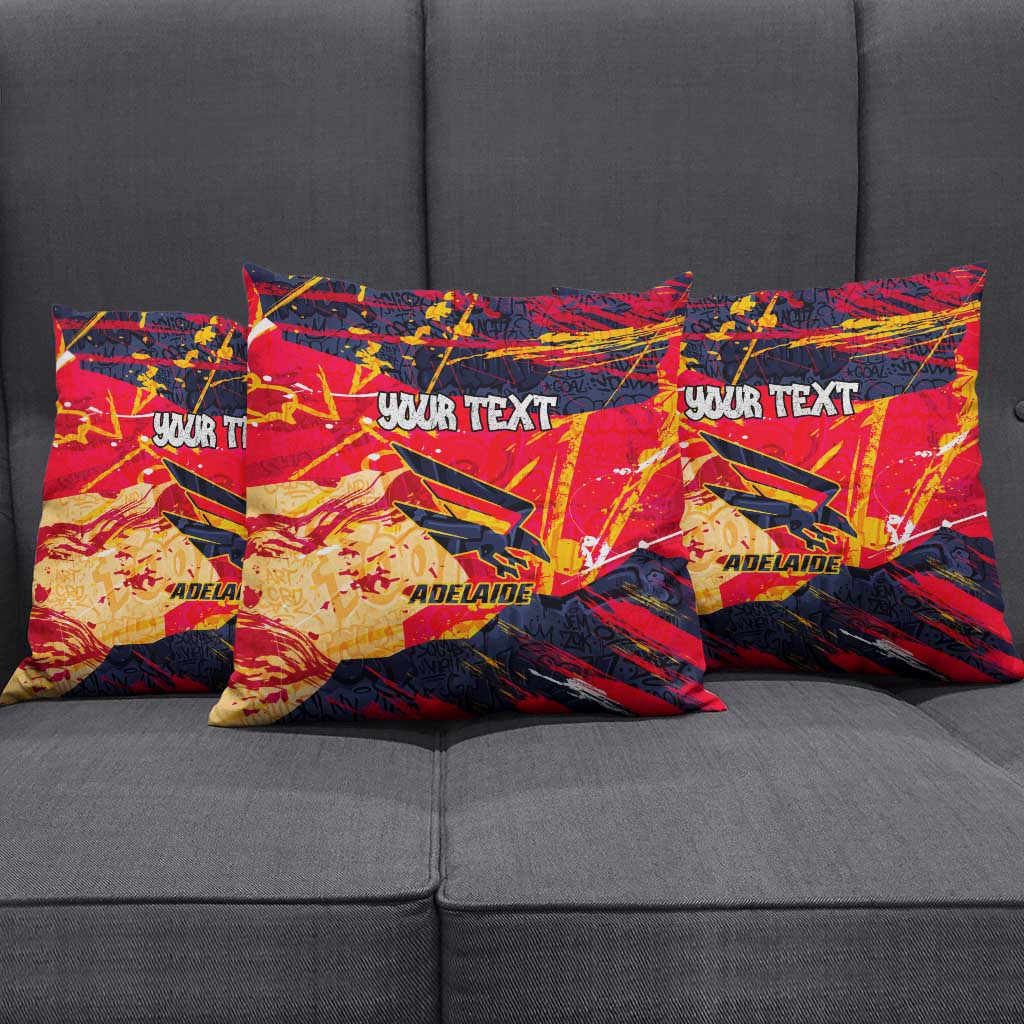Personalized Adelaide Crows Pillow Cover Australian Graffiti Paint Splatter - Abstract Geometric