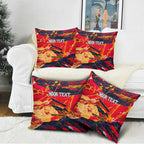 Personalized Adelaide Crows Pillow Cover Australian Graffiti Paint Splatter - Abstract Geometric