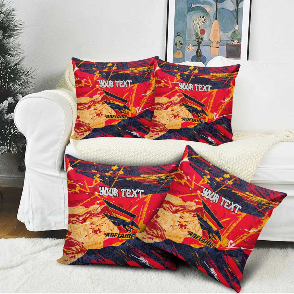 Personalized Adelaide Crows Pillow Cover Australian Graffiti Paint Splatter - Abstract Geometric