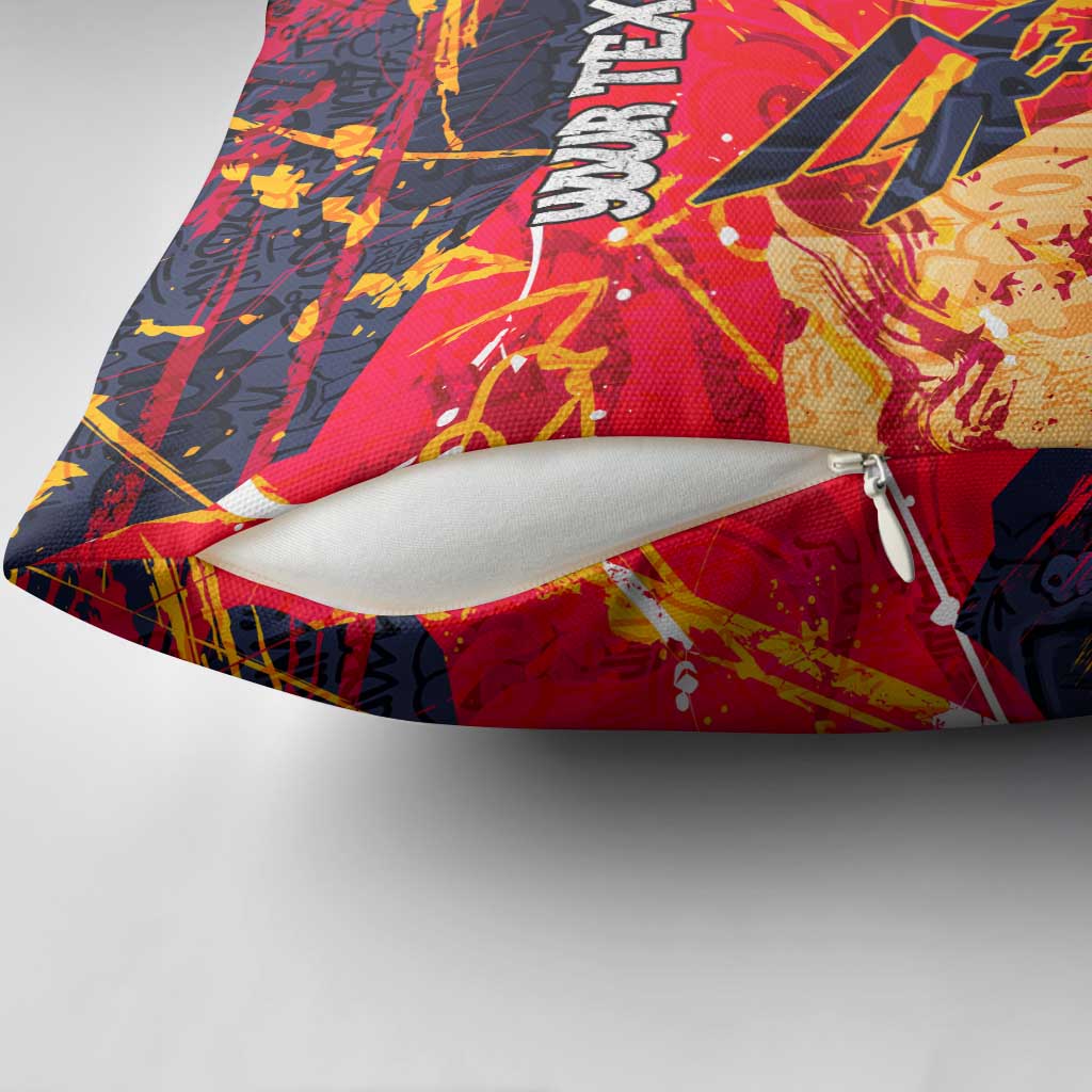 Personalized Adelaide Crows Pillow Cover Australian Graffiti Paint Splatter - Abstract Geometric