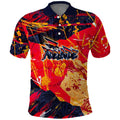 Personalized Adelaide Crows Polo Shirt Australian Graffiti Paint Splatter - Abstract Geometric
