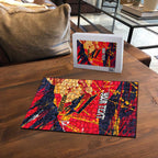 Personalized Adelaide Crows Puzzle Australian Graffiti Paint Splatter - Abstract Geometric