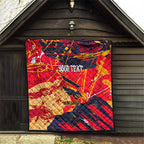 Personalized Adelaide Crows Quilt Australian Graffiti Paint Splatter - Abstract Geometric