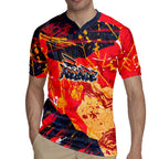 Personalized Adelaide Crows Rugby Jersey Australian Graffiti Paint Splatter - Abstract Geometric