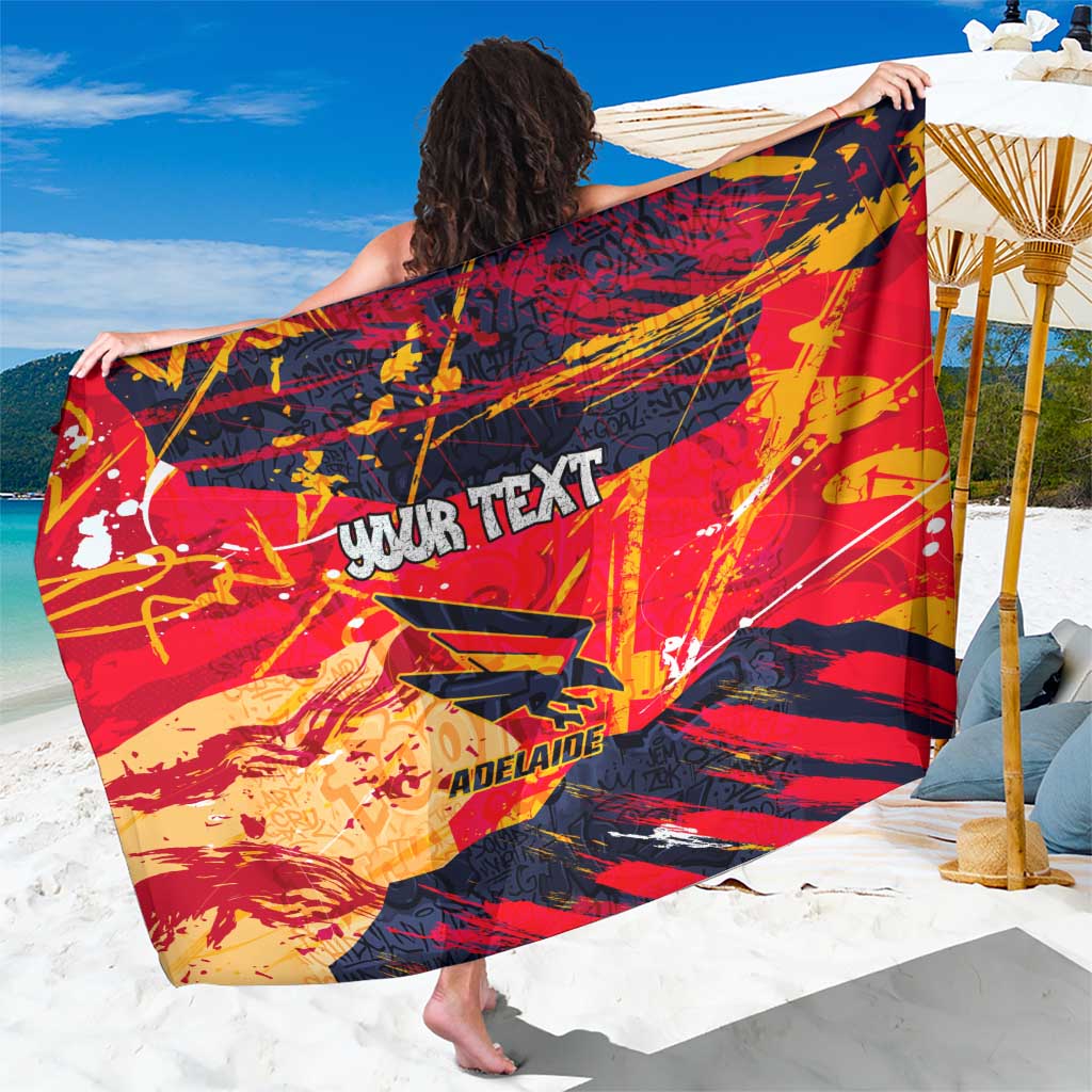Personalized Adelaide Crows Sarong Australian Graffiti Paint Splatter - Abstract Geometric
