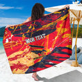 Personalized Adelaide Crows Sarong Australian Graffiti Paint Splatter - Abstract Geometric