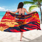 Personalized Adelaide Crows Sarong Australian Graffiti Paint Splatter - Abstract Geometric