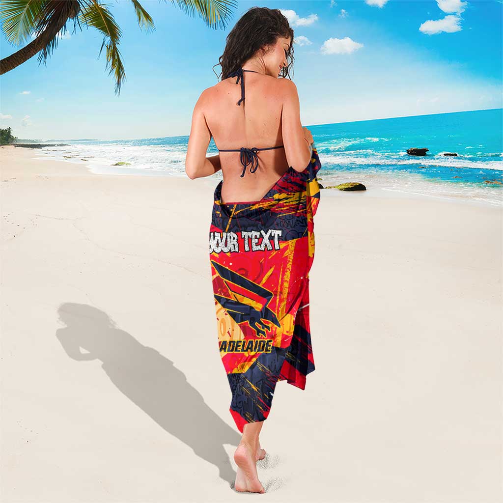 Personalized Adelaide Crows Sarong Australian Graffiti Paint Splatter - Abstract Geometric