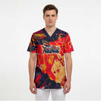 Personalized Adelaide Crows Scrub Top Australian Graffiti Paint Splatter - Abstract Geometric
