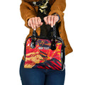 Personalized Adelaide Crows Shoulder Handbag Australian Graffiti Paint Splatter - Abstract Geometric