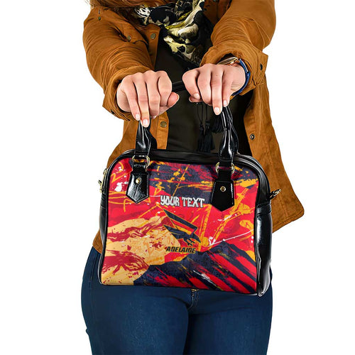 Personalized Adelaide Crows Shoulder Handbag Australian Graffiti Paint Splatter - Abstract Geometric