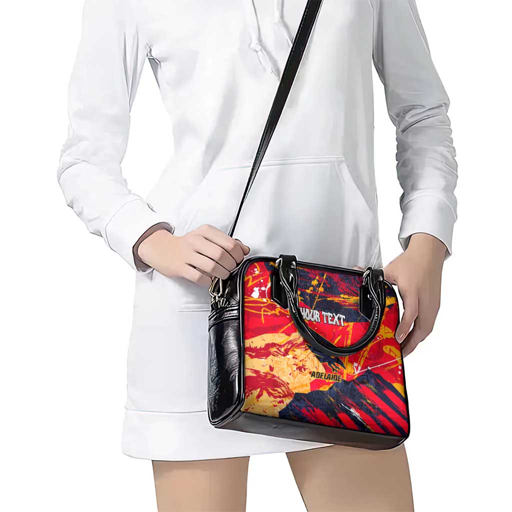 Personalized Adelaide Crows Shoulder Handbag Australian Graffiti Paint Splatter - Abstract Geometric