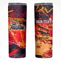 Personalized Adelaide Crows Skinny Tumbler Australian Graffiti Paint Splatter - Abstract Geometric