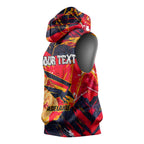 Personalized Adelaide Crows Sleeveless Hoodie Australian Graffiti Paint Splatter - Abstract Geometric