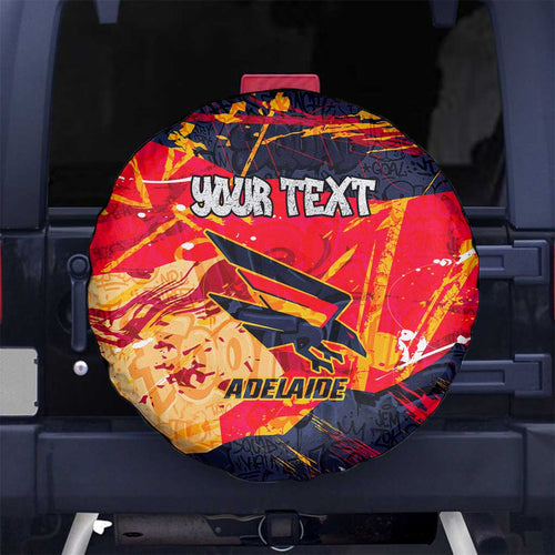 Personalized Adelaide Crows Spare Tire Cover Australian Graffiti Paint Splatter - Abstract Geometric