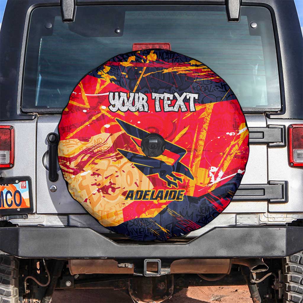 Personalized Adelaide Crows Spare Tire Cover Australian Graffiti Paint Splatter - Abstract Geometric