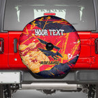 Personalized Adelaide Crows Spare Tire Cover Australian Graffiti Paint Splatter - Abstract Geometric