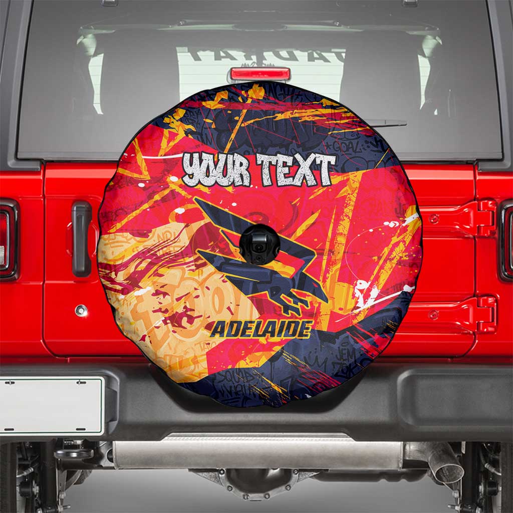Personalized Adelaide Crows Spare Tire Cover Australian Graffiti Paint Splatter - Abstract Geometric
