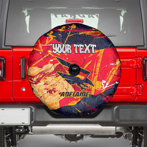 Personalized Adelaide Crows Spare Tire Cover Australian Graffiti Paint Splatter - Abstract Geometric