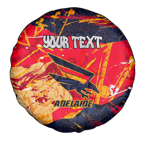Personalized Adelaide Crows Spare Tire Cover Australian Graffiti Paint Splatter - Abstract Geometric