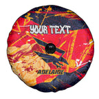 Personalized Adelaide Crows Spare Tire Cover Australian Graffiti Paint Splatter - Abstract Geometric