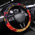 Adelaide Crows Steering Wheel Cover Australian Graffiti Paint Splatter - Abstract Geometric
