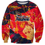 Personalized Adelaide Crows Sweatshirt Australian Graffiti Paint Splatter - Abstract Geometric