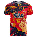 Personalized Adelaide Crows T Shirt Australian Graffiti Paint Splatter - Abstract Geometric