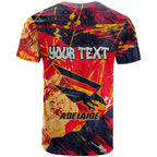 Personalized Adelaide Crows T Shirt Australian Graffiti Paint Splatter - Abstract Geometric