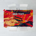 Personalized Adelaide Crows Tablecloth Australian Graffiti Paint Splatter - Abstract Geometric
