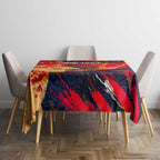 Personalized Adelaide Crows Tablecloth Australian Graffiti Paint Splatter - Abstract Geometric