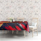 Personalized Adelaide Crows Tablecloth Australian Graffiti Paint Splatter - Abstract Geometric
