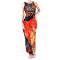 Personalized Adelaide Crows Tank Maxi Dress Australian Graffiti Paint Splatter - Abstract Geometric