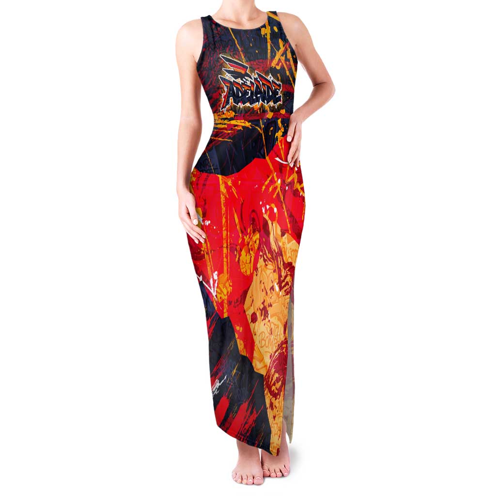 Personalized Adelaide Crows Tank Maxi Dress Australian Graffiti Paint Splatter - Abstract Geometric