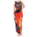 Personalized Adelaide Crows Tank Maxi Dress Australian Graffiti Paint Splatter - Abstract Geometric