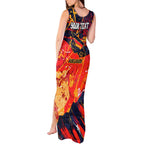 Personalized Adelaide Crows Tank Maxi Dress Australian Graffiti Paint Splatter - Abstract Geometric