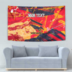 Personalized Adelaide Crows Tapestry Australian Graffiti Paint Splatter - Abstract Geometric