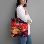 Personalized Adelaide Crows Tote Bag Australian Graffiti Paint Splatter - Abstract Geometric