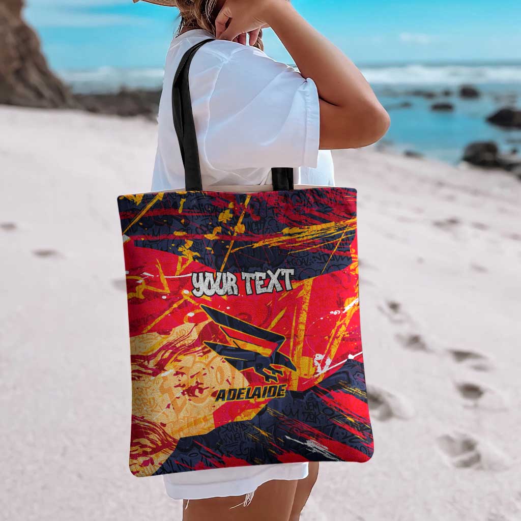 Personalized Adelaide Crows Tote Bag Australian Graffiti Paint Splatter - Abstract Geometric
