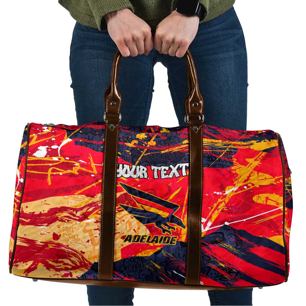 Personalized Adelaide Crows Travel Bag Australian Graffiti Paint Splatter - Abstract Geometric