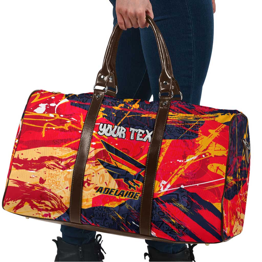 Personalized Adelaide Crows Travel Bag Australian Graffiti Paint Splatter - Abstract Geometric