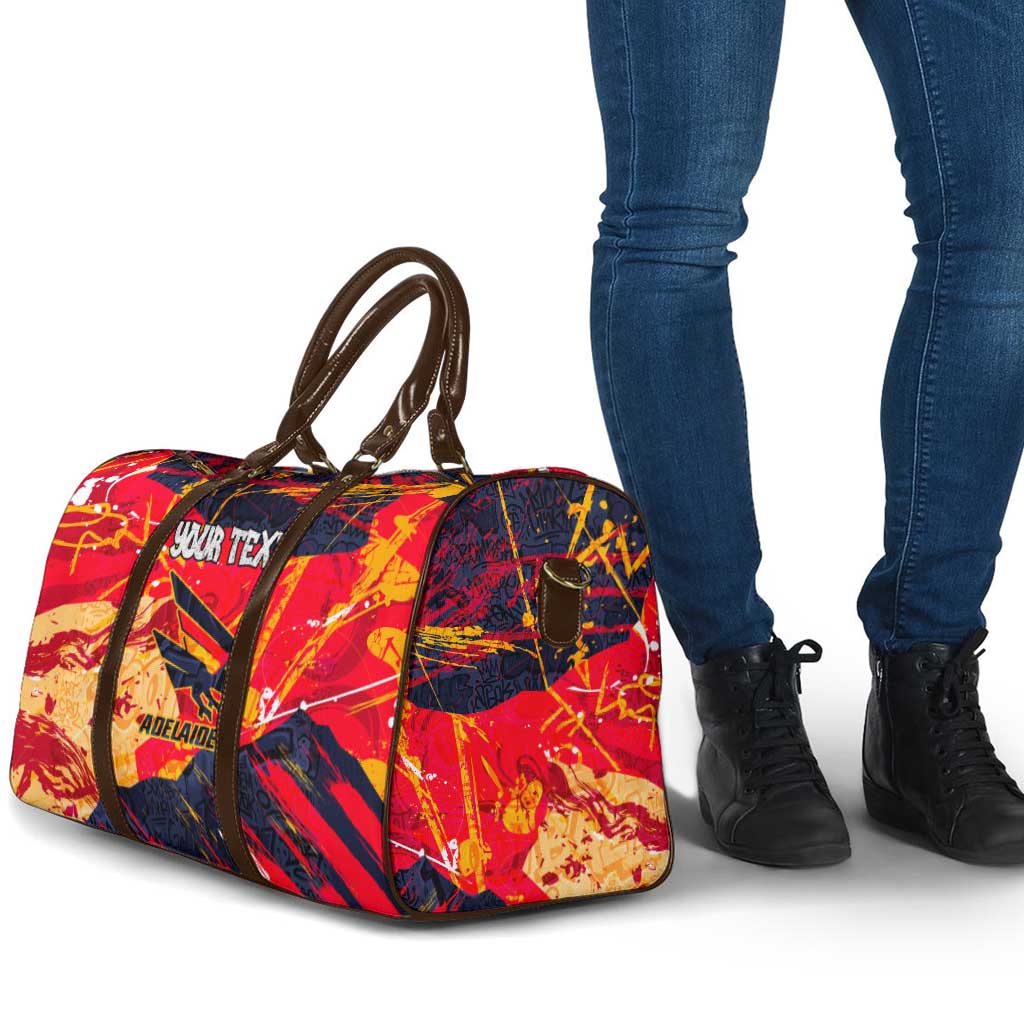 Personalized Adelaide Crows Travel Bag Australian Graffiti Paint Splatter - Abstract Geometric