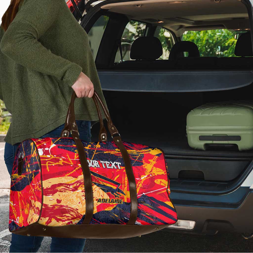 Personalized Adelaide Crows Travel Bag Australian Graffiti Paint Splatter - Abstract Geometric