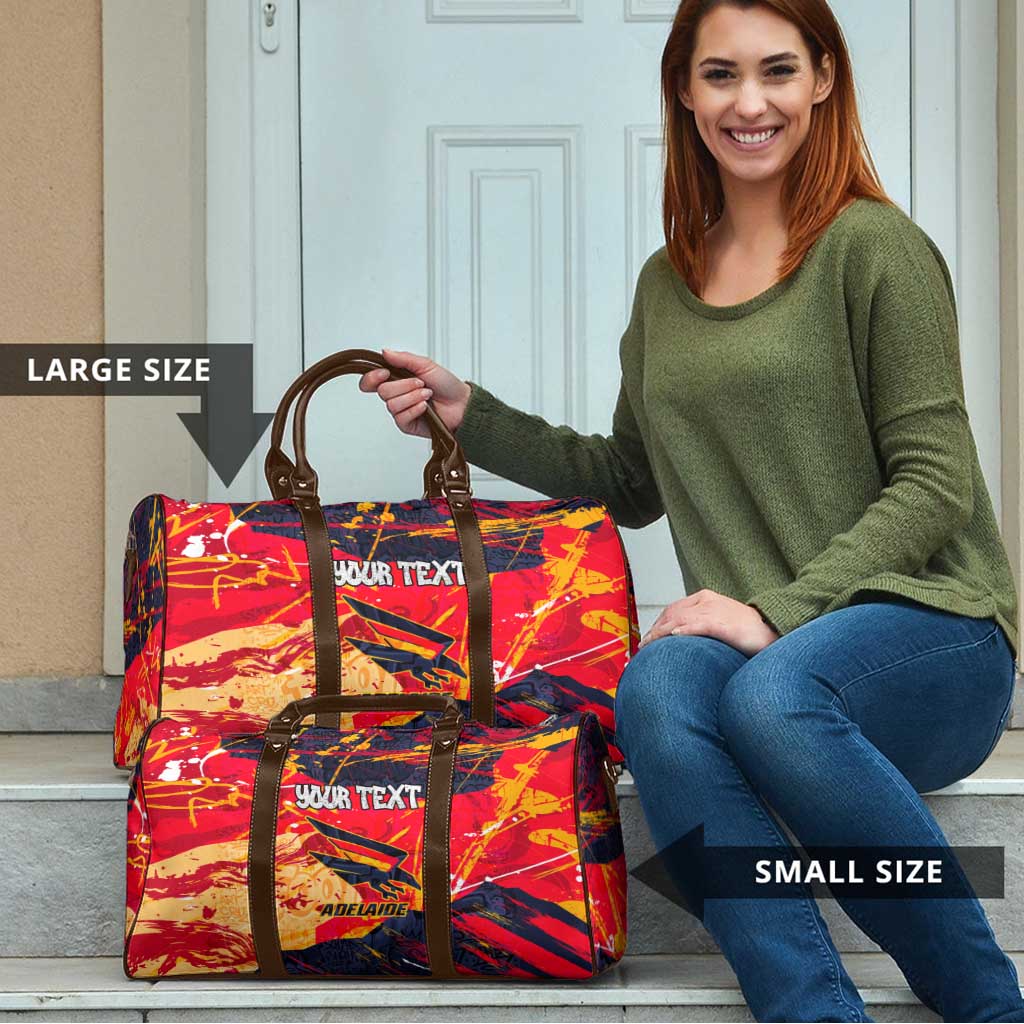 Personalized Adelaide Crows Travel Bag Australian Graffiti Paint Splatter - Abstract Geometric